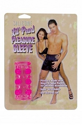 Beaded Penis Sleeve-Pink