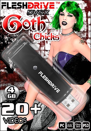 20+ Goth Chicks 4gb usb FLESHDRIVE