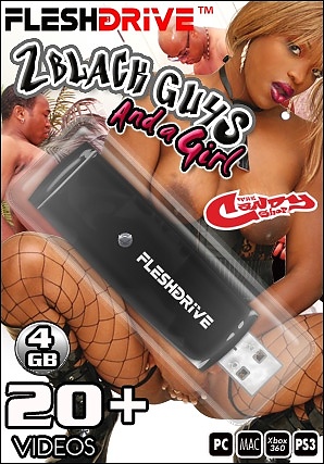 20+ 2 Black Guys and a Girl 4gb usb FLESHDRIVE