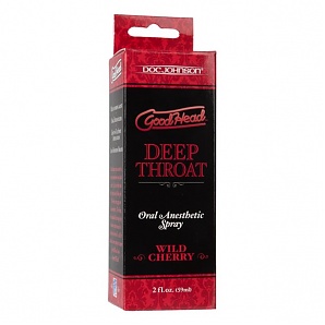 Goodhead Deep Throat Oral Anesthetic Spray Wild Cherry 2 Oz