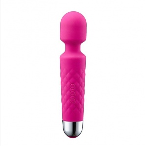 Vibrating Wireless Handheld Massager - Rechargeable Mini Magic Wand - Pink