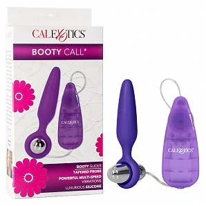 Booty Call Booty Glider Vibrating Butt Plug - Purple