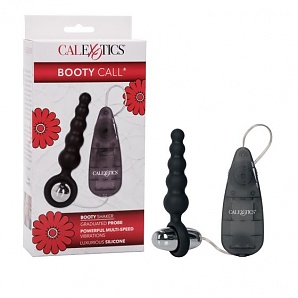 Booty Call Booty Shaker Vibrating Butt Plug - Black