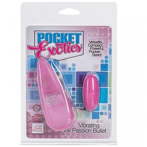 Pocket Exotics Pink Passion Bullet Multispeed 2.1 Inch Pink