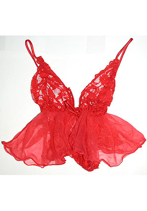 Sexy Baby Doll Lingerie (RED)