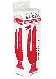 Waterproof DOUBLE PENETRATOR WALL BANGER PINK